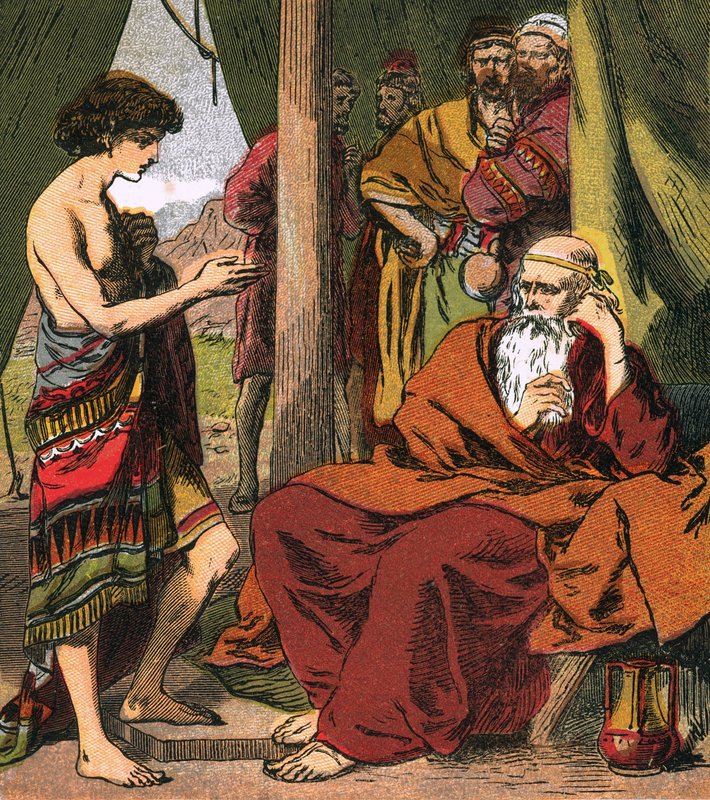 Joseph with Jacob by English School