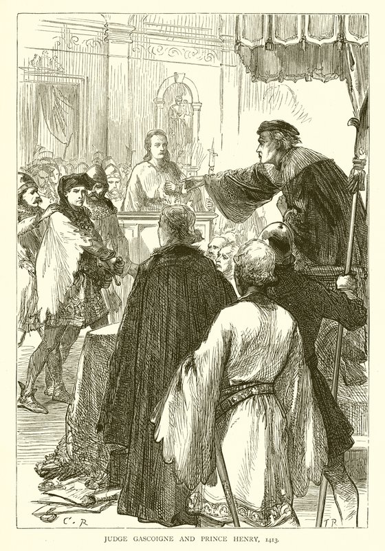 Judge Gascoigne and Prince Henry, 1413 by English School