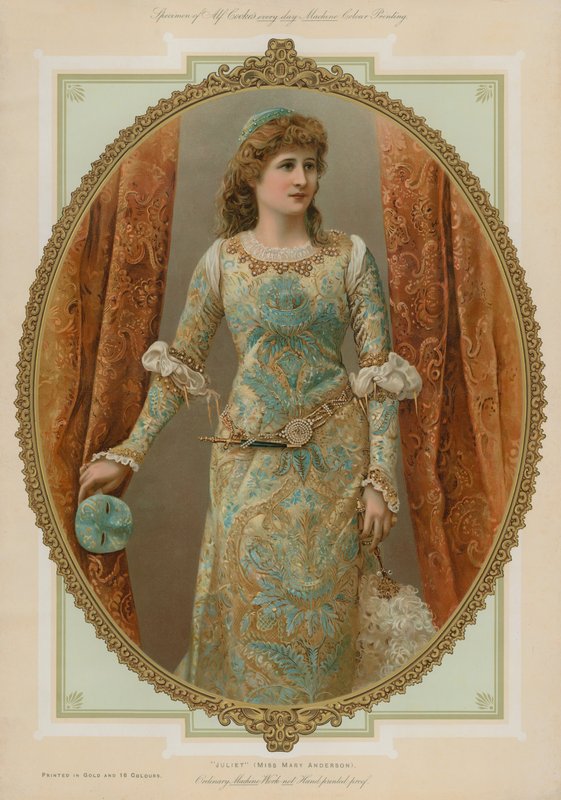 Juliet, Miss Mary Anderson by English School