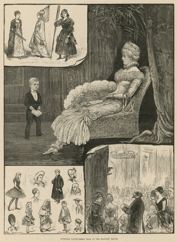 Juvenile Fancy-Dress Ball at the Mansion House by English School