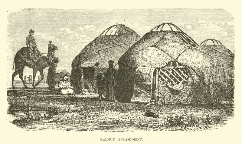 Kalmuk Encampment by English School
