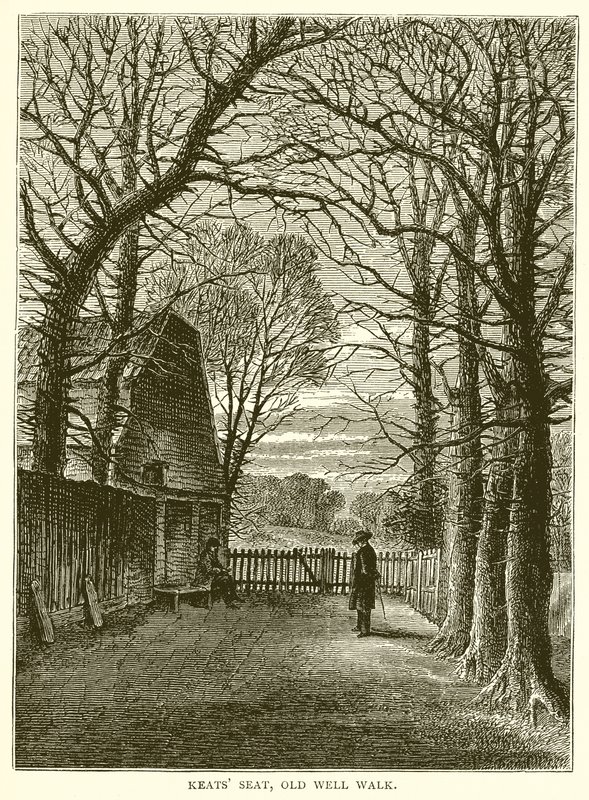 Keats Seat, Old Well walk by English School