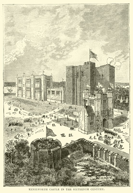 Kenilworth Castle in the sixteenth century by English School