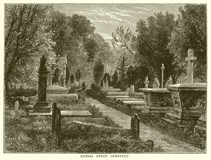 Kensal Green Cemetery by English School