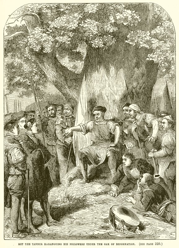 Ket the Tanner Haranguing His Followers Under the Oak of Reformation by English School