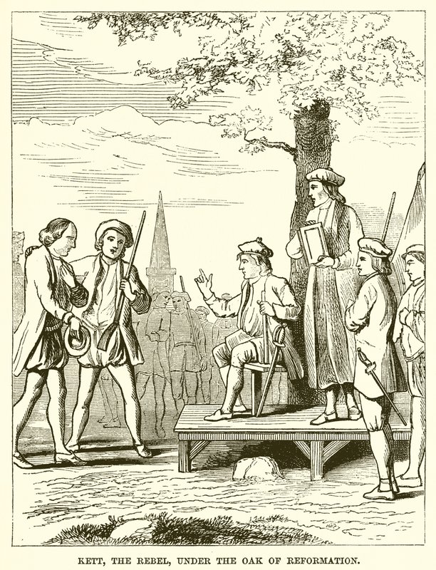 Kett, the Rebel, under the Oak of Reformation by English School