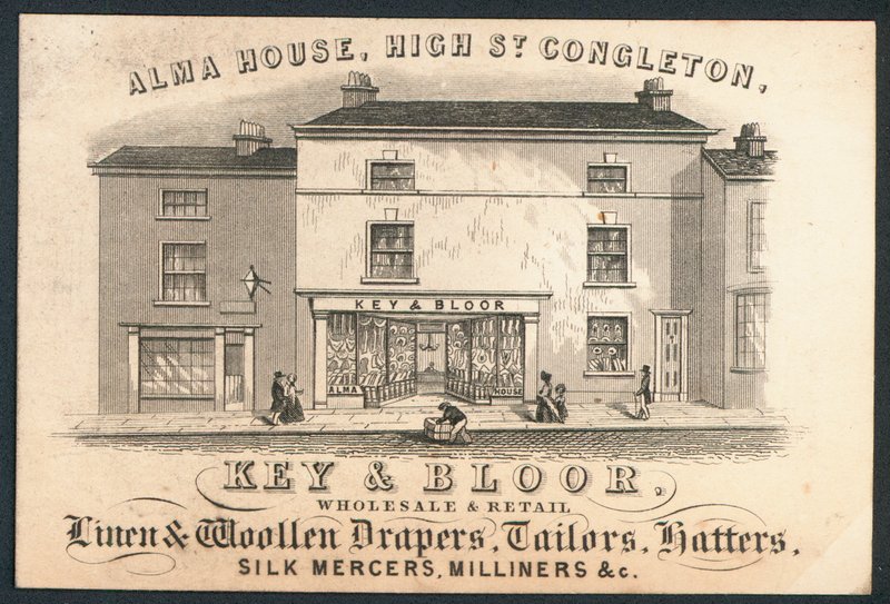 Key and Bloor, wholesale and retail linen and woollen drapers, tailors, hatters, silk mercers, milliners by English School