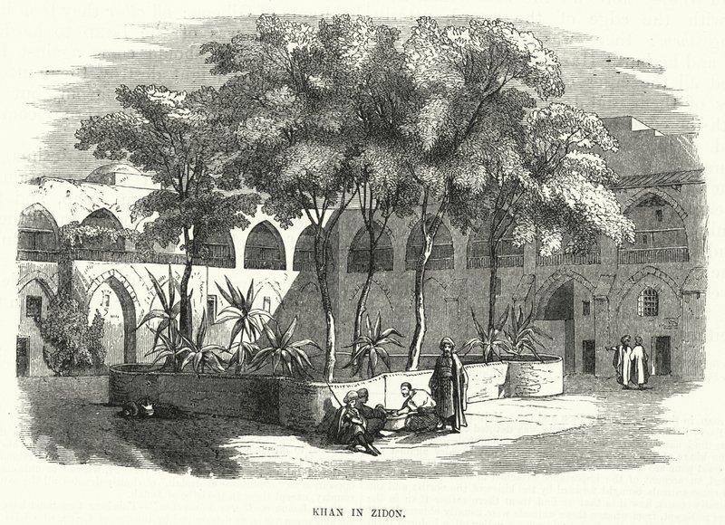 Khan in Zidon (engraving) by English School