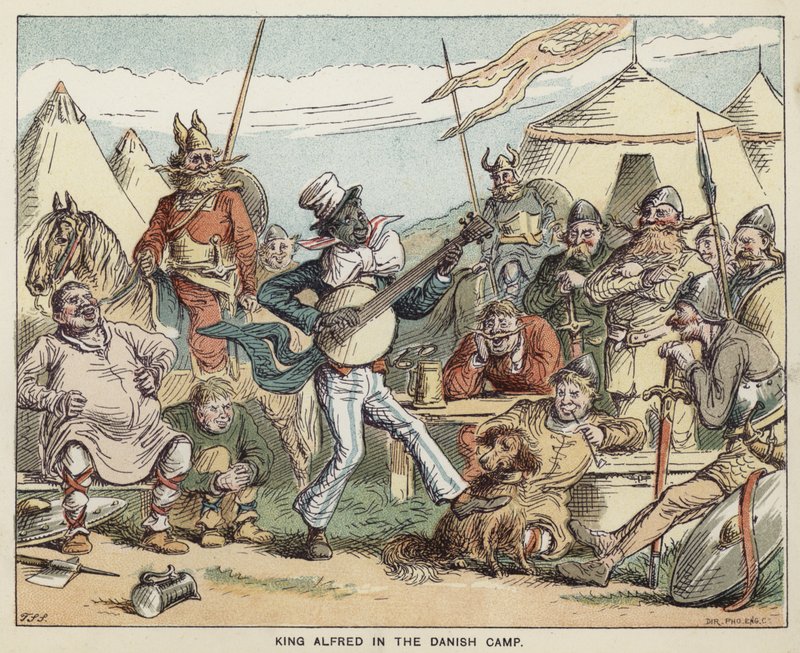 King Alfred in the Danish Camp by English School