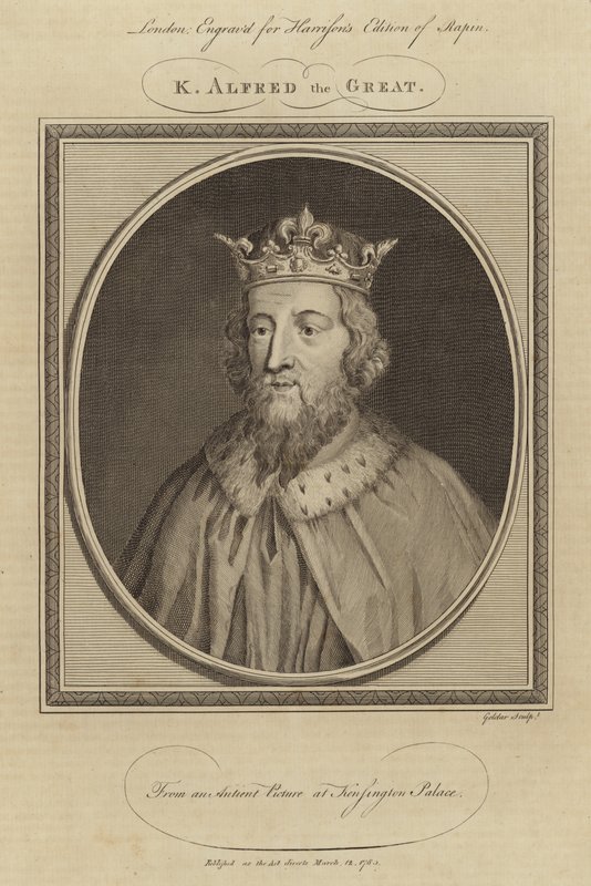 King Alfred the Great by English School