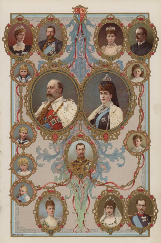 King Edward VII, Queen Alexandra and Their Children and Grandchildren by English School