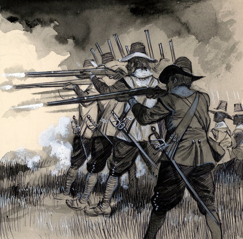 King Gustavus Adolphus of Sweden Armed His Swedish Infantry with a Light Musket by English School