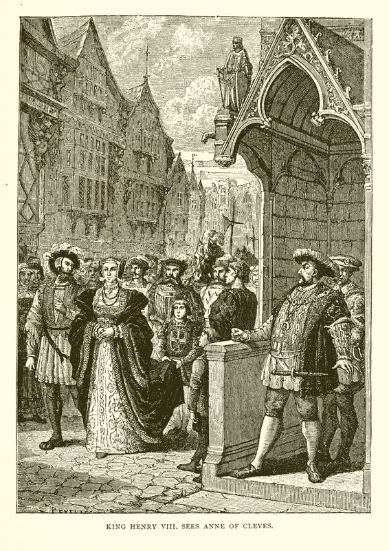 King Henry VIII Sees Anne of Cleves by English School