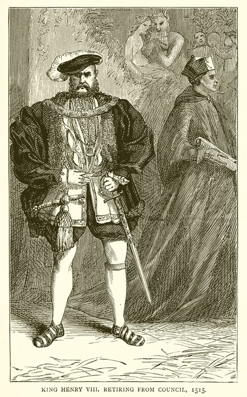 King Henry VIII retiring from Council, 1515 by English School