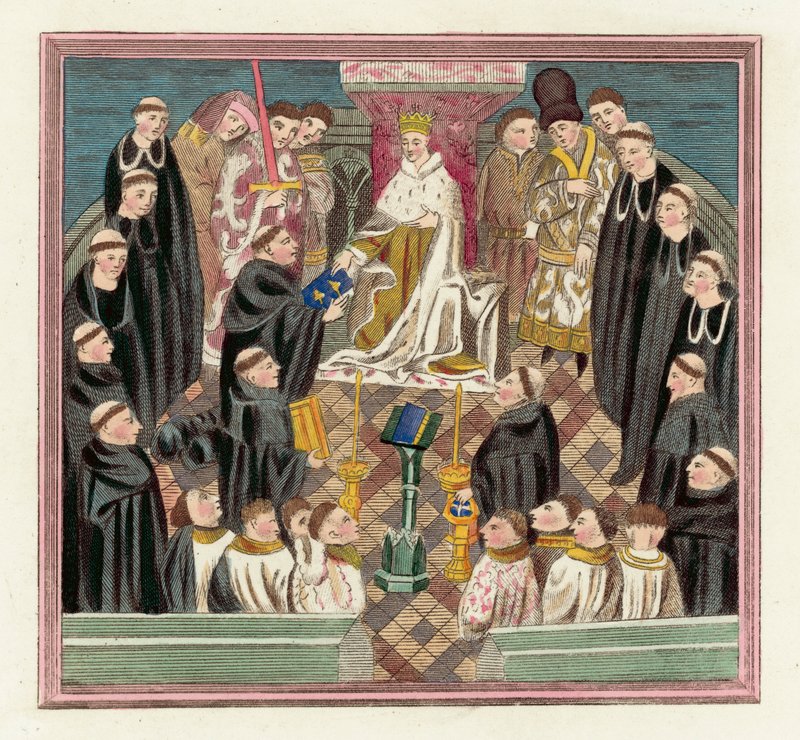 King Henry VI and his Parliament at Bury by English School