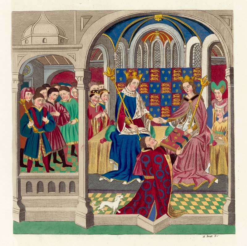 King Henry VI and his court by English School