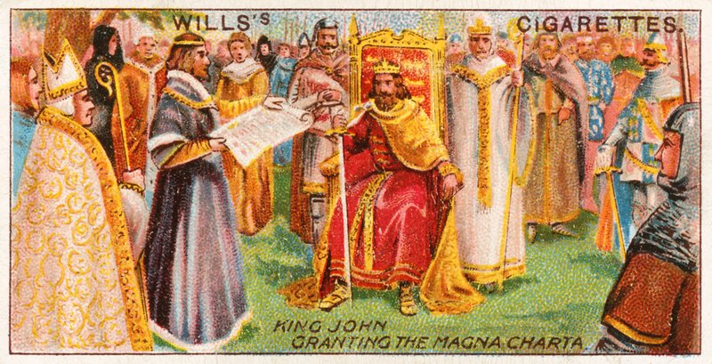 King John Granting the Magna Charta by English School