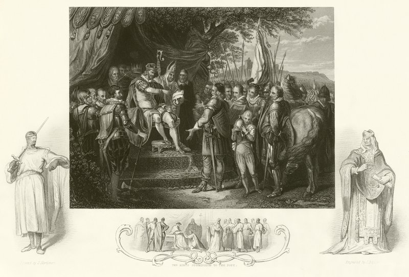 King John Signing Magna Carta by English School