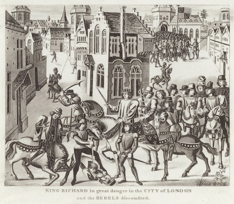 King Richard in Great Danger in the City of London and the Rebels Discomfited by English School