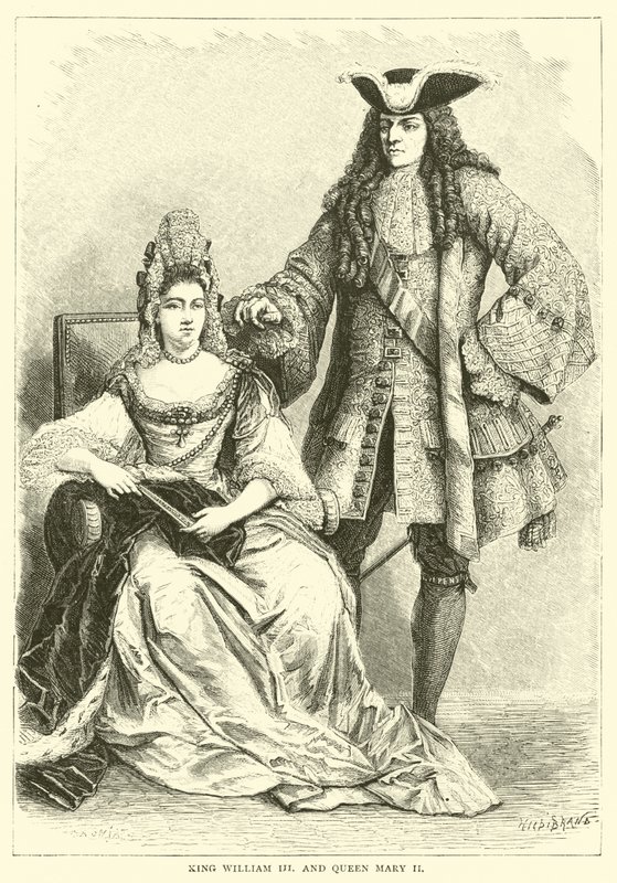 King William III and Queen Mary II by English School