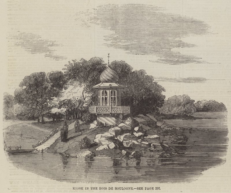 Kiosk in the Bois de Boulogne by English School