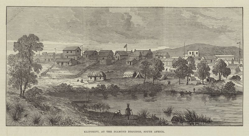 Klipdrift, at the Diamond Diggings, South Africa by English School