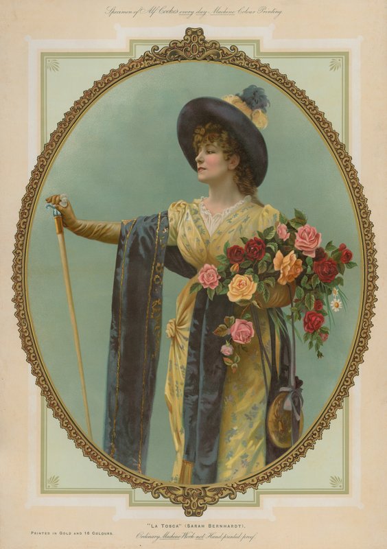 La Tosca, Sarah Bernhardt by English School
