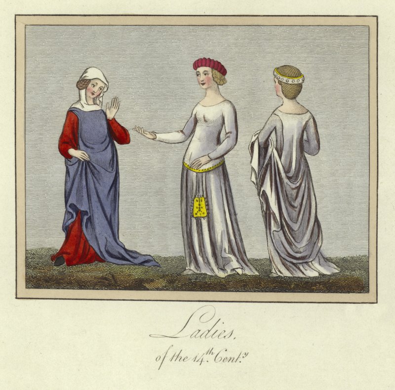 Ladies of the 14th Century by English School