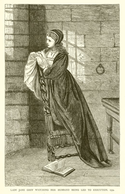 Lady Jane Grey watching her Husband being Led to Execution, 1554 by English School