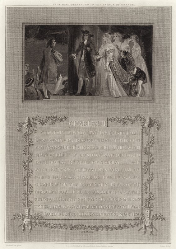 Lady Mary Presented to the Prince of Orange by English School