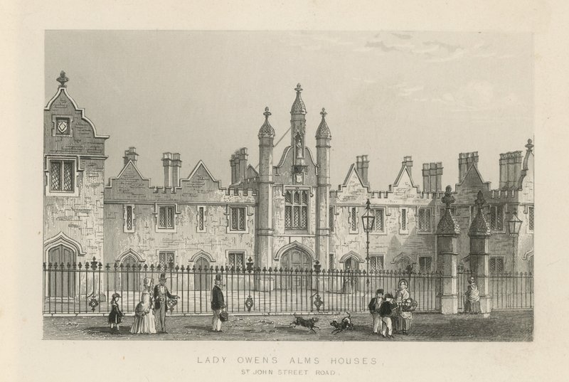 Lady Owens Alms Houses on St John Street Road by English School