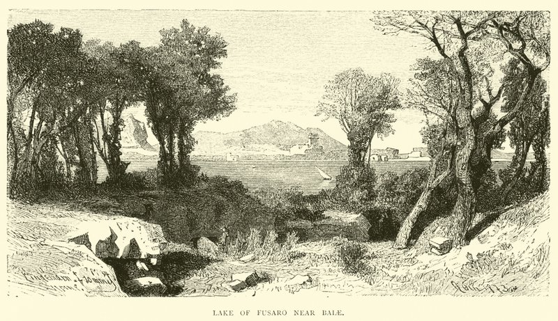 Lake of Fusaro near Baiae by English School