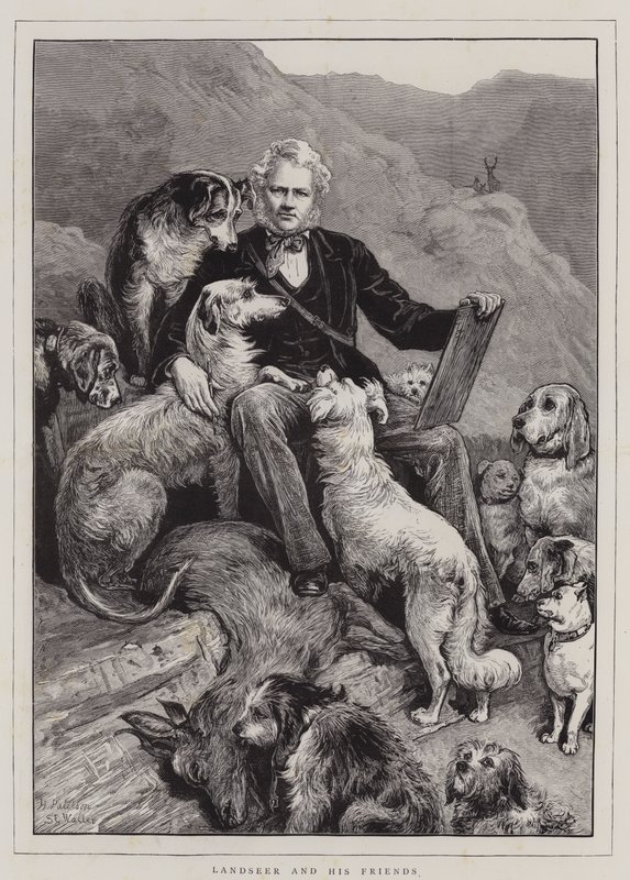 Landseer and his Friends by English School