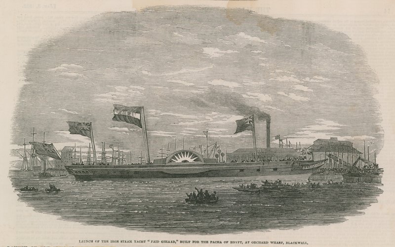 Launch of the Iron Steam Yacht Faid Gihaad by English School