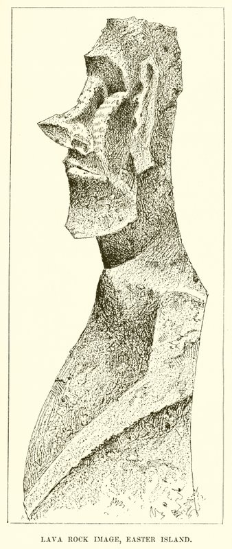 Lava Rock Image, Easter Island by English School