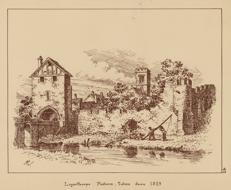 Layerthorpe Postern, Taken Down 1829 by English School