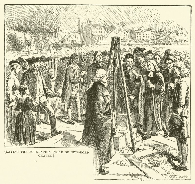 Laying the Foundation Stone of City-Road Chapel by English School
