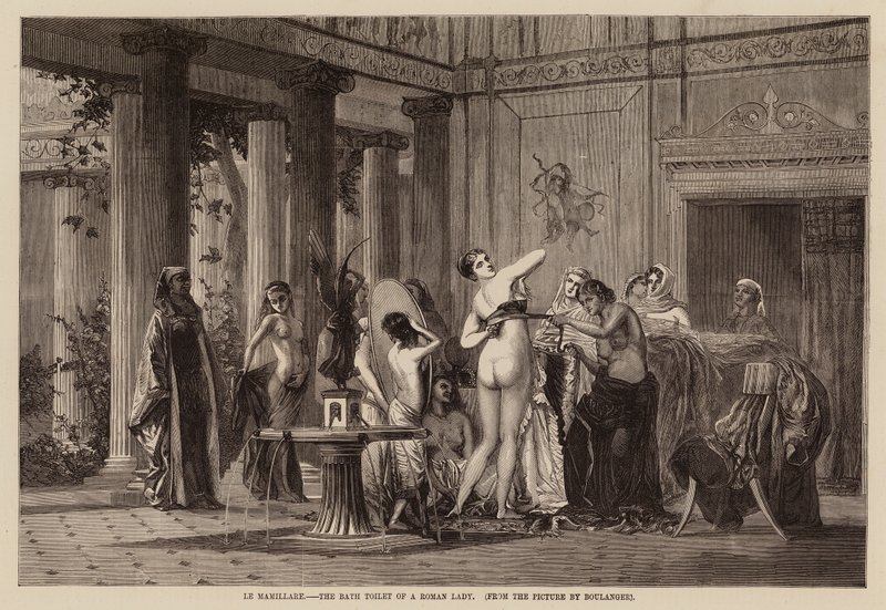 The Bath Toilet of a Roman Lady by English School