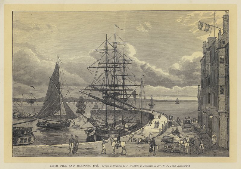 Leith Pier and Harbour by English School