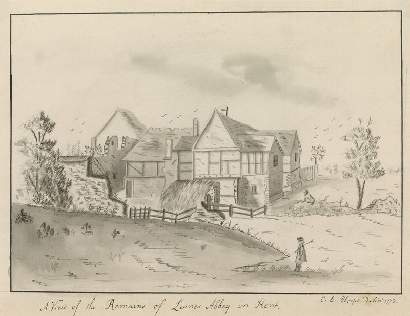 Lesnes Abbey in Kent by English School