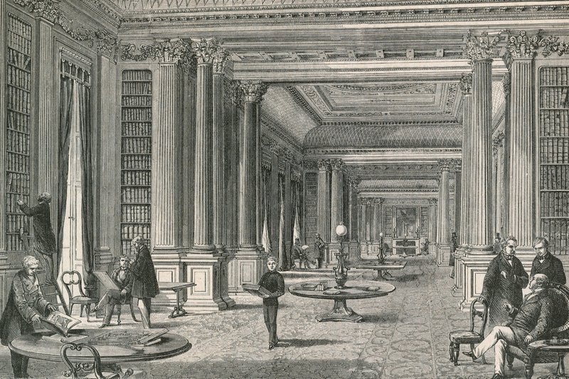 Library of the Reform Club by English School