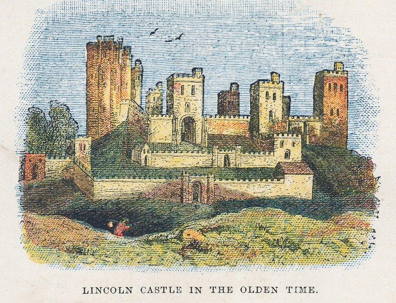 Lincoln castle by English School