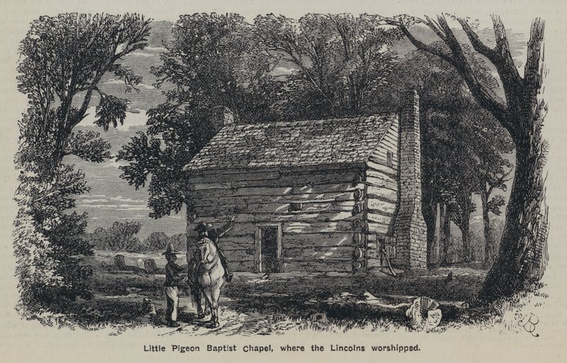 Little Pigeon Baptist Chapel, where the Lincolns worshipped by English School