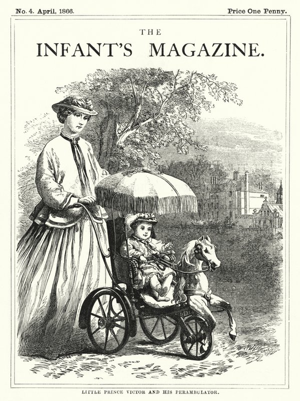 Little Prince Victor and his Perambulator by English School