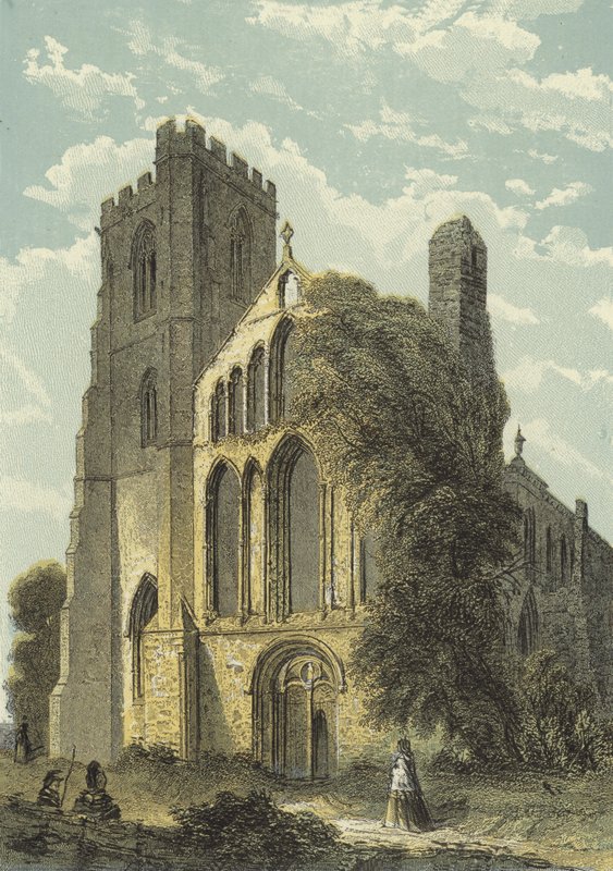 Llandaff Cathedral, West Front by English School