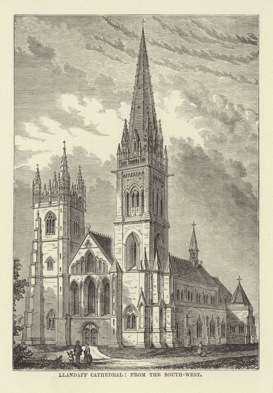 Llandaff Cathedral, from the South-West by English School