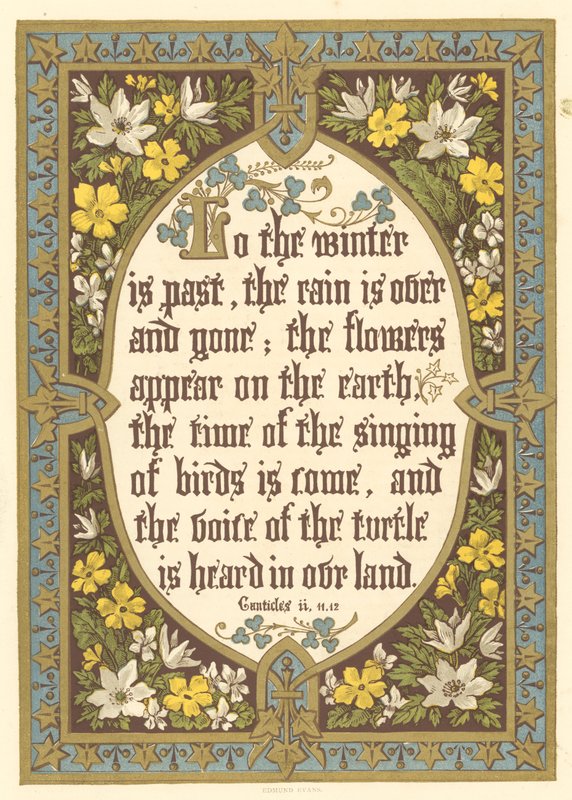 Lo, the winter in past by English School