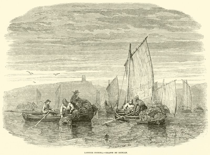 Lobster Fishing by English School