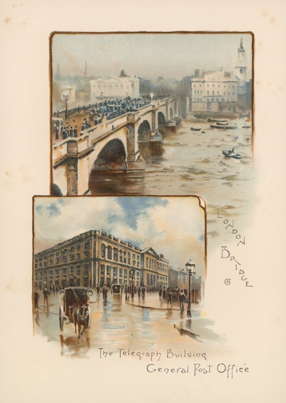 London Bridge, The Telegraph Building, General Post Office by English School