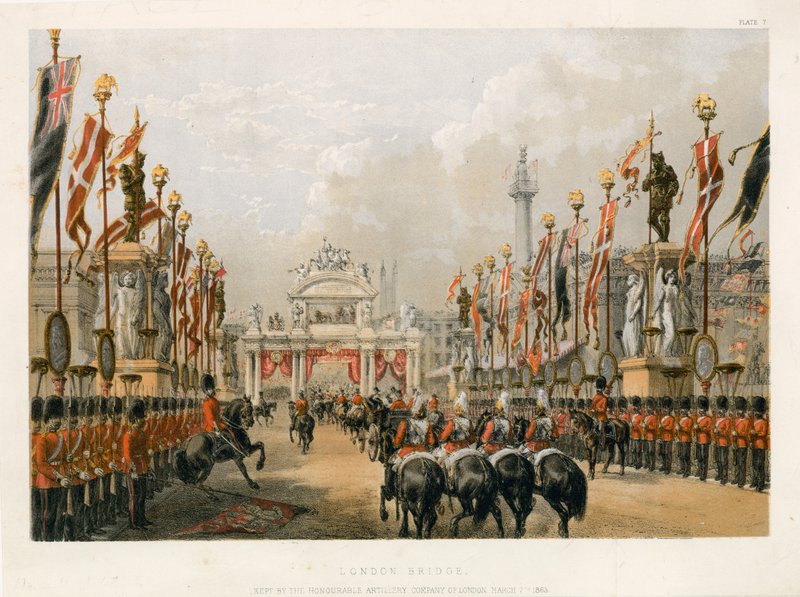 London Bridge, Kept by the Honourable Artillery Company of London, 7 March 1863 by English School